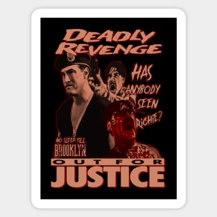 Out For Justice, Vintage Action, (Version 2) Sticker